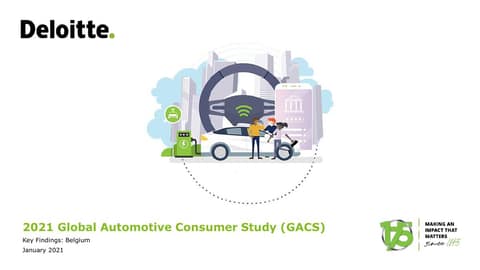 Global automotive consumer study 2021 Belgium