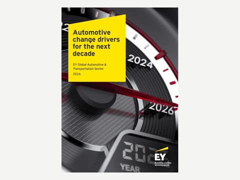 Automotive Change Drivers For the Next Decade