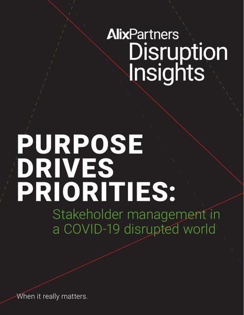 Purpose drives priorities