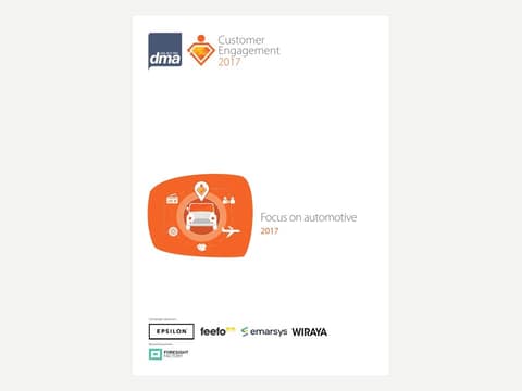 Automotive Consumer Engagement; DMA