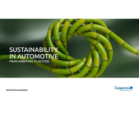 SUSTAINABILITY IN AUTOMOTIVE