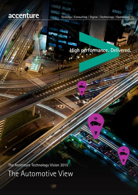 Accenture Technology Vision 2015 – Automotive View