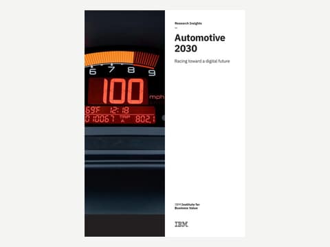 Automotive 2030; IBM